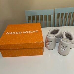 Naked Wolfe Kids White Sneakers